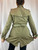 Burberry Light Olive Green Mid Length Trench Coat