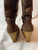 Gucci Brown Suede Sherpa Lined Wedge Boots