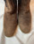 Gucci Brown Suede Sherpa Lined Wedge Boots