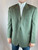 Yves Saint Laurent Wool Hunter Green Houndstooth Blazer Sport Coat