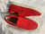 DSquared2 Red Canvas Men's Slip On Shoes