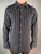 Armani Jeans Striped Navy Blue Button Up Shirt