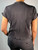 Armani Jeans Black Lettuce Trim Short Sleeve Shirt