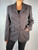 Salvatore Ferragamo Dark Gray Herringbone Wool & Cashmere Blazer