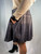 Burberry London Ombre Gray Plaid Zipper Pleated Mini Skirt