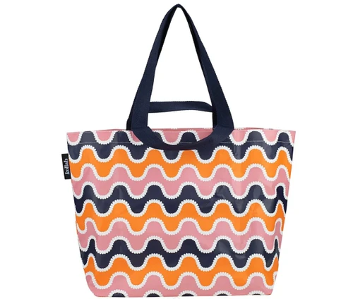 SHOPPER TOTE WAVEY STRIPE