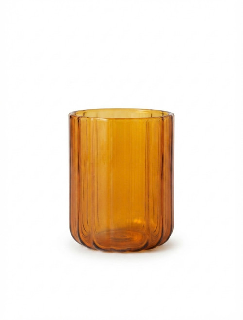 GLASS TUMBLER - AMBER