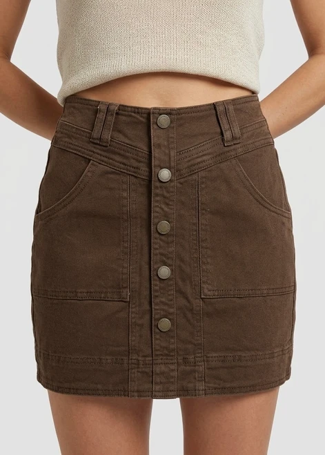 DETAILED STRETCHY MINI SKIRT