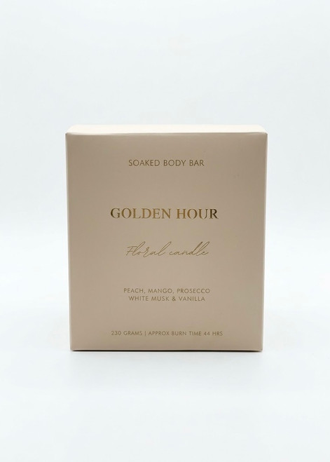 FLORAL SOY CANDLE - GOLDEN HOUR