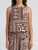 BROWN PATTERNED TANK 