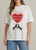 WILD AT HEART TEE WHITE