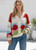 B5825 CARDI RED/PINK