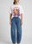 DARK DENIM BARREL LEG JEANS 