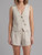 OATMEAL ASYMMTERIC VEST SET