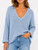 BRIGHT BLUE ROLL UP SLEEVE KNIT