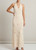 BEIGE FLOWER KNIT MAXI