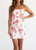 WHITE SANTA PRINT MINI DRESS