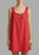 TIE MINI DRESS RED