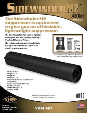 Sidewinder M2 .45 sell sheet