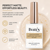 Dan's Nails Gold Glittery Matte Gel Top Coat ingredients directions and warnings