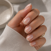 Clear rubber base dans nails