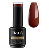 Cocoa Bean Rubber Base Gel Nail Polish | Dark Red Burgundy Color