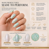 Crystal Lagoon Glow Rubber Base Gel | Teal Iridescent Glitter