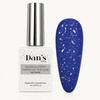 Silver Glittery Matte Gel Top Coat – No Wipe Silver Flakes