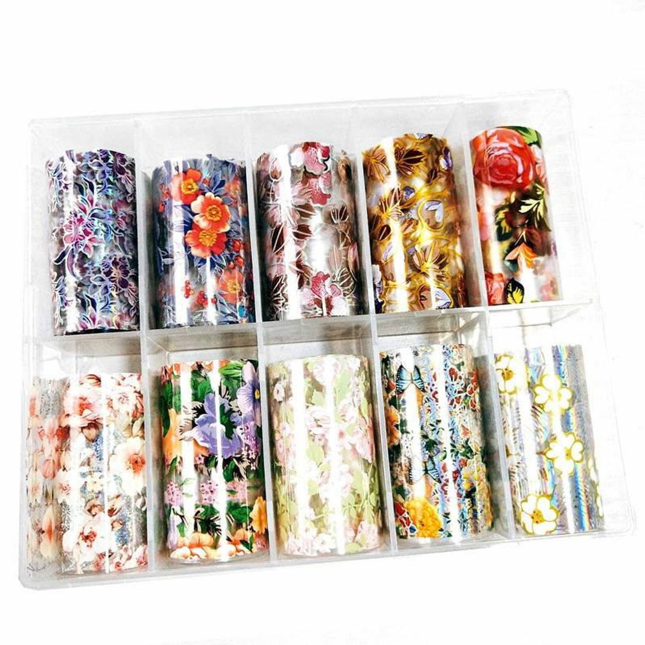 12Pcs/Set of 12 Colors Nail Art Foil Flake - DIY Aluminum Foil Flakes –  thilystore