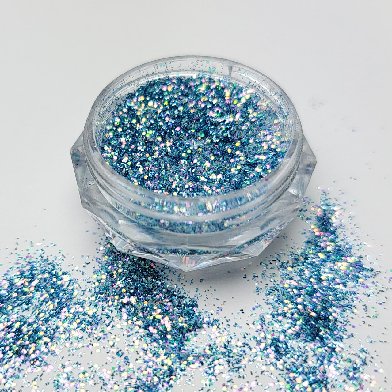 Iridescent Blue Glitter//sugar Cookie//fine .015 Hex//purple  Glitter//solvent Resistant//tumbler Glitter//nail Art Glitter//bulk Glitter  