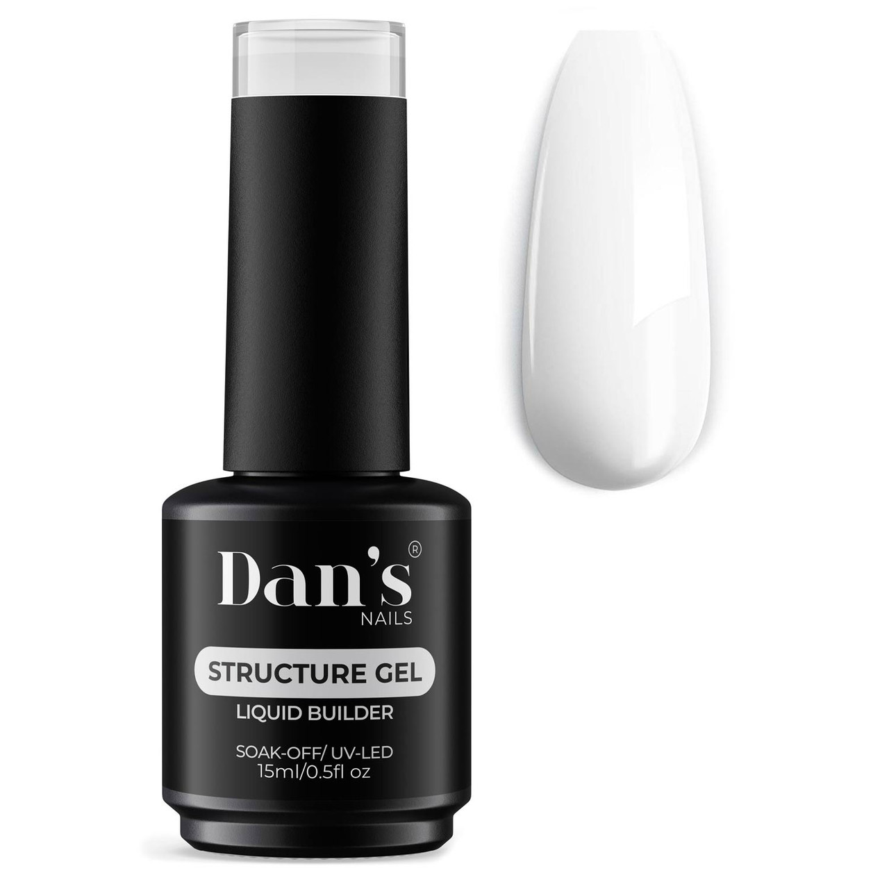 SUPERNAIL Builder Gel Weiß – 14 G, UV/LED Härtend, Für French-Maniküre & Nagelverstärkung