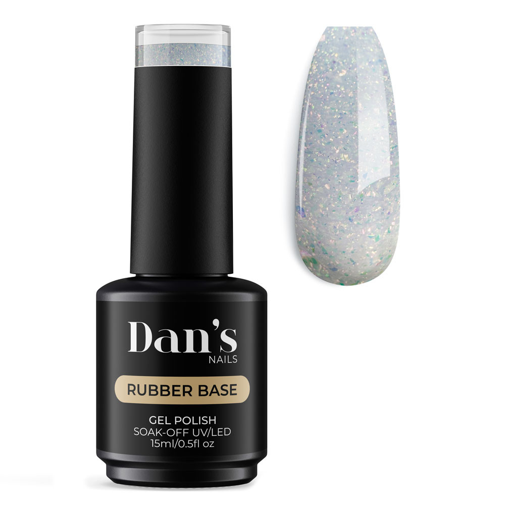 Celestial Haze Rubber Base Gel | Light Blue & Light Purple Blend