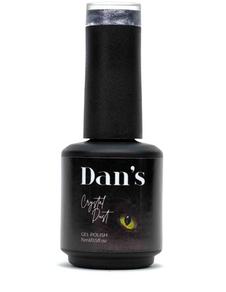 Dark Silver Crystal Dust Cat Eye Gel Polish