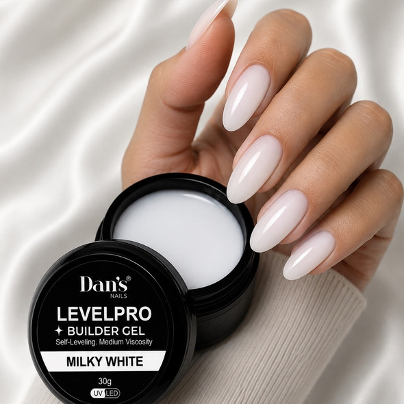 Milky White Builder Gel | LevelPro Cover
