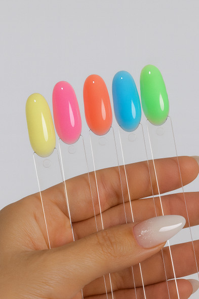 Dan’s Nails LevelPro Builder Gel Coral Crush color with brush lifting product