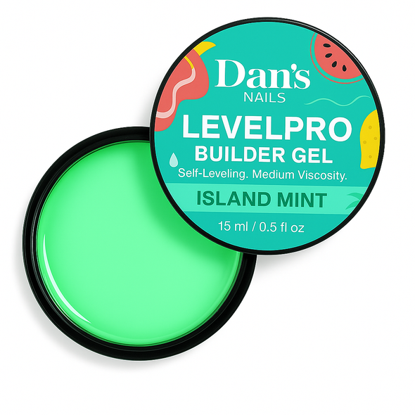Dan’s Nails LevelPro Island Mint Builder Gel – Front Jar