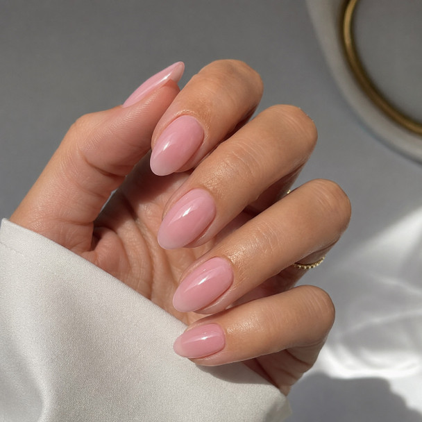 Old money pink rose nails