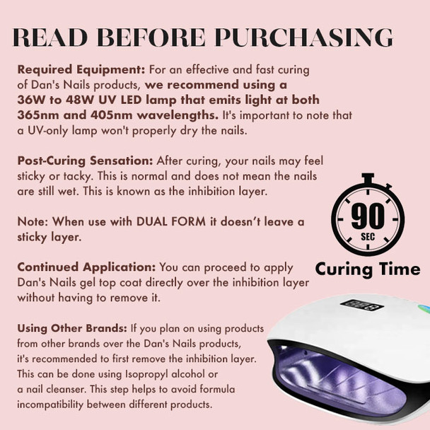 curing time uv led lamp acrygel