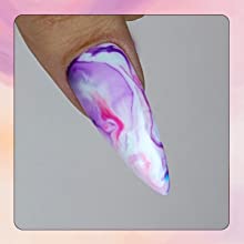 marble water nail designs