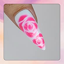 roses nail art designs