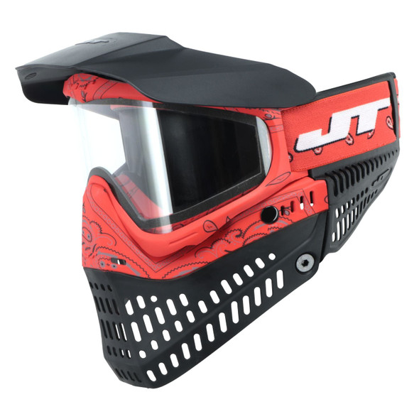 JT Proflex LE Paintball Mask / Bandana Red