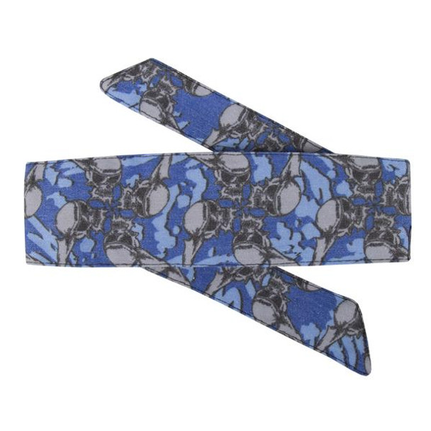 HK Army Headband Hostilewear - Skulls Blue