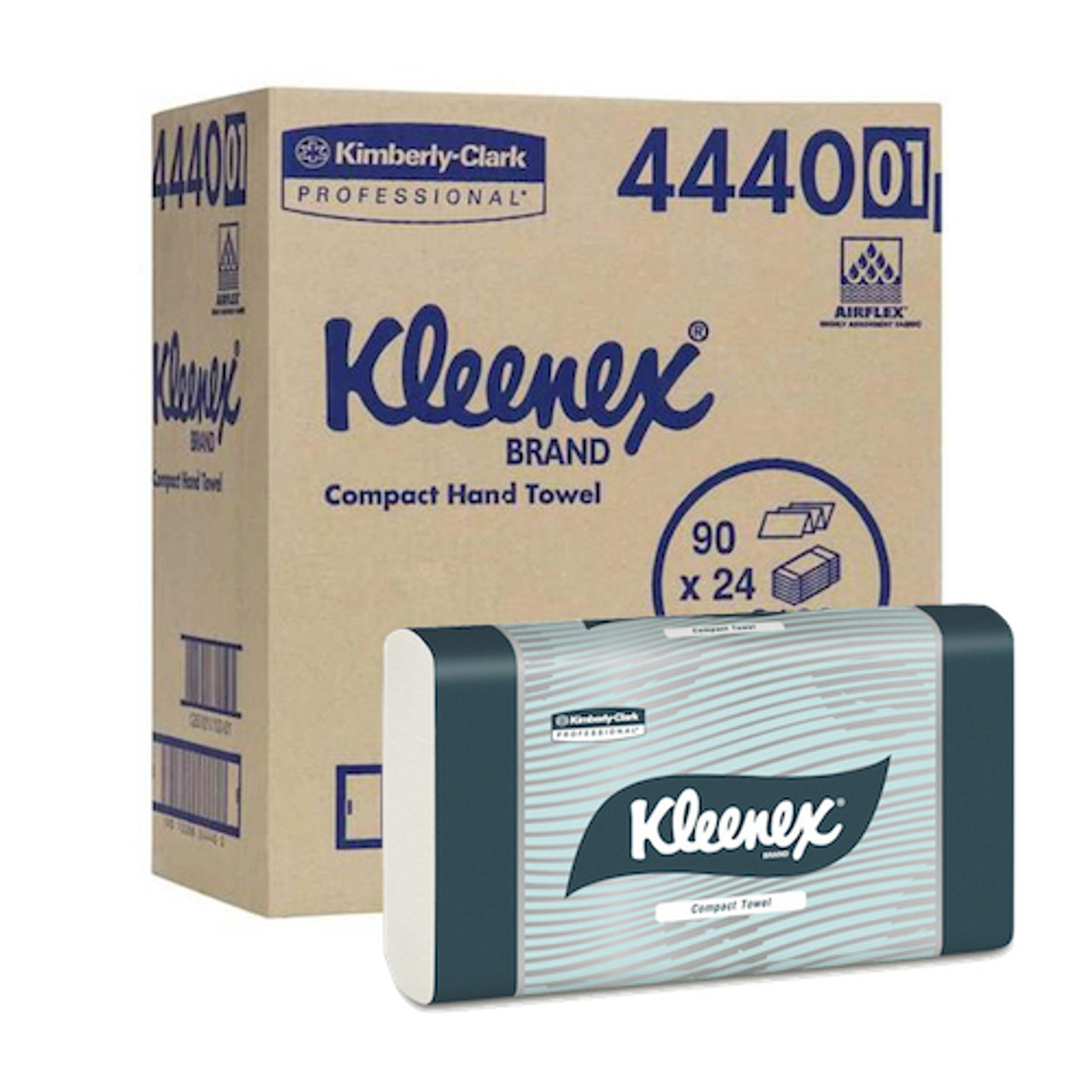 Kleenex Compact Hand Towel 24 Packs x 90 Towels (4440)