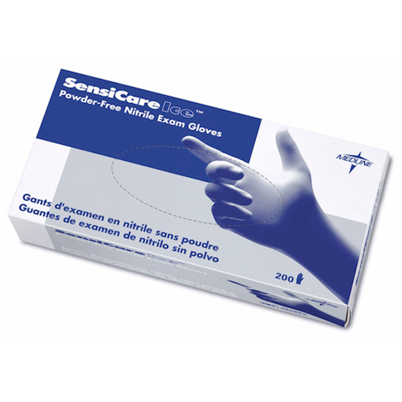 Medline SensiCare Ice Nitrile Exam Gloves 200 Gloves Medium (486802)
Medline Products