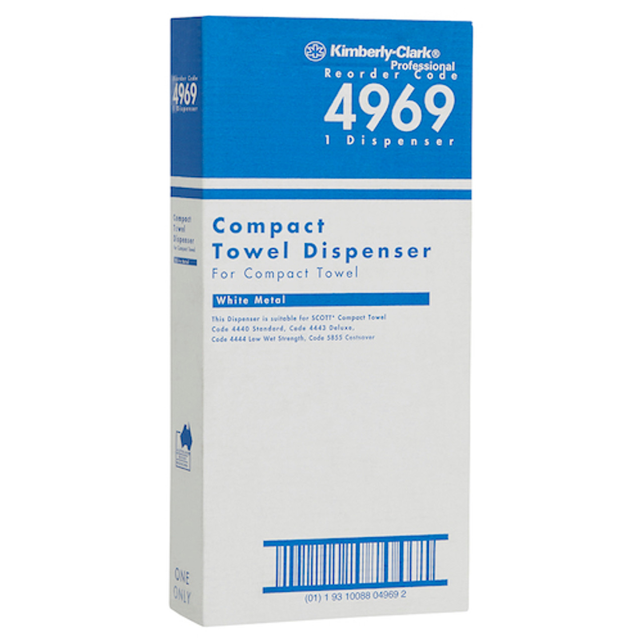 Kimberly Clark Compact White Metal Dispenser (4969)
Kimberly Clark Professional