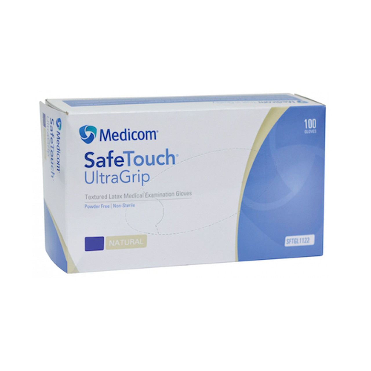 Medicom SafeTouch UltraGrip Latex Powder Free Gloves XS 100/box