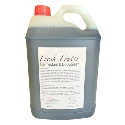 Fresh Frutti 5L Disinfectant & Deodoriser – Commercial Cleaning and Odour Control Formula