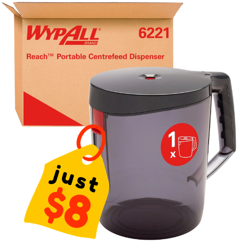 WypAll Reach Centrefeed Dispenser Black (6221)