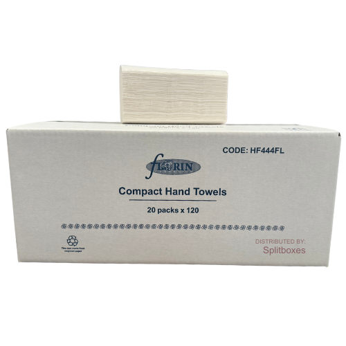Florin Compact Hand Towels 1Ply 20 Packs x 120 Sheets (HT444F)