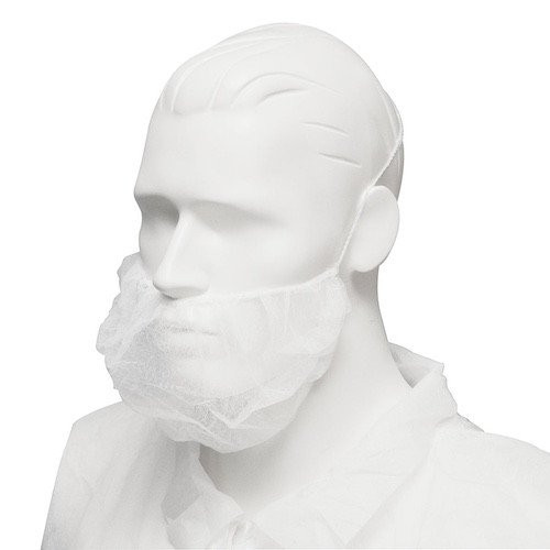 Disposable Beard Cover 500/Carton – Secure Double Loop Design for Workplace Hygiene.